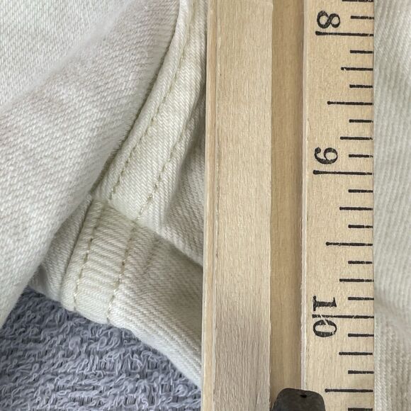 Pilcro Hemp / Cotton Baggy Pants Women’s 25 Cream / Off White Ankle Length - Picture 14 of 16